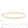 Thumbnail Image 1 of Cubic Zirconia Bar Bangle in 10K Gold Bonded Sterling Silver