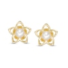 Thumbnail Image 0 of Child's Cultured Freshwater Pearl Flower Stud Earrings in 10K Gold