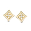 Thumbnail Image 0 of Child's Cubic Zirconia Cluster Concave Stud Earrings in 10K Gold
