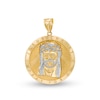 Thumbnail Image 0 of Jesus Christ "Pray for Us" Medallion Two-Tone Necklace Charm in 10K Gold