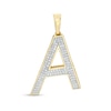 Thumbnail Image 0 of 1/5 CT. T.W. Diamond "A" Necklace Charm in 10K Gold