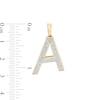 Thumbnail Image 1 of 1/5 CT. T.W. Diamond "A" Necklace Charm in 10K Gold