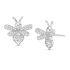 Thumbnail Image 0 of Cubic Zirconia Bumblebee Stud Earrings in Sterling Silver