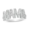 Thumbnail Image 0 of Cubic Zirconia "MAMA" Ring in Sterling Silver - Size 7