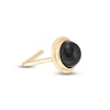 Thumbnail Image 0 of 024 Gauge Lab-Created Black Mother-of-Pearl Nose Stud in 10K Gold