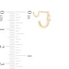 Thumbnail Image 1 of 024 Gauge Pear-Shaped Cubic Zirconia J-Hoop Nose Stud in 10K Gold