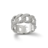 Thumbnail Image 0 of Cubic Zirconia Chain Link Eternity Band in Solid Sterling Silver