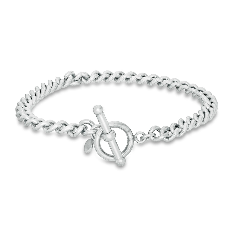 Made in Italy Solid Curb Chain Bracelet in Sterling Silver - 7"