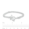 Thumbnail Image 1 of Made in Italy Solid Curb Chain Bracelet in Sterling Silver - 7"