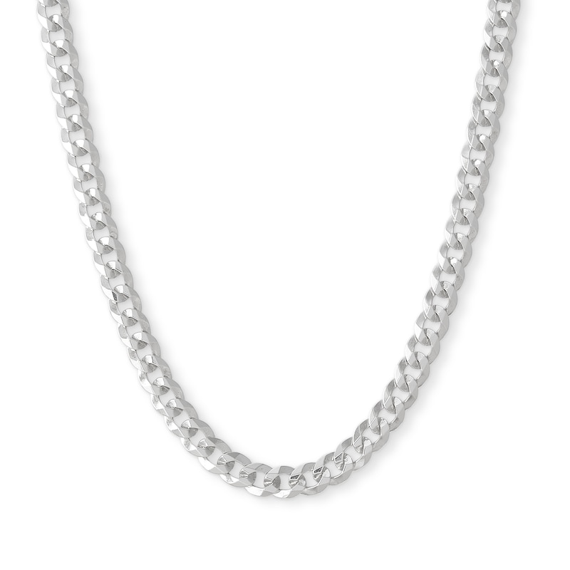 Made in Italy 120 Gauge Curb Chain Necklace in Solid Sterling Silver - 22"