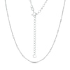 Thumbnail Image 0 of Cable Chain Barrel Station Choker Necklace in Sterling Silver - 16"