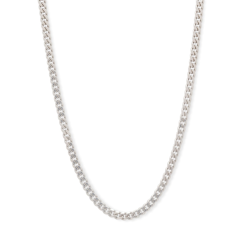 Made in Italy 080 Gauge Curb Chain Necklace in Solid Sterling Silver - 20"