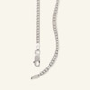 Thumbnail Image 1 of Made in Italy 080 Gauge Curb Chain Necklace in Solid Sterling Silver - 20"