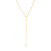 Thumbnail Image 0 of 020 Gauge Solid Herringbone Chain "Y" Necklace in 10K Gold - 18"