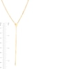 Thumbnail Image 2 of 020 Gauge Solid Herringbone Chain "Y" Necklace in 10K Gold - 18"