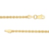 Thumbnail Image 1 of 2.1mm Rope Chain Necklace in 10K Semi-Solid Gold - 20"