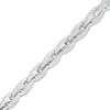 Thumbnail Image 0 of Cubic Zirconia Rope Chain Bracelet in Sterling Silver - 8.25"