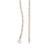 Thumbnail Image 1 of Made in Italy 030 Gauge Hammered Valentino Chain Necklace in 10K Solid Tri-Tone Gold - 20"