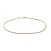 Thumbnail Image 0 of 10K Solid Gold CZ Tennis Anklet