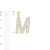 Thumbnail Image 1 of 1/3 CT. T.W. Diamond "M" Initial Necklace Charm in 10K Gold