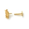 Thumbnail Image 1 of 019 Gauge Multi-Color Cubic Zirconia Unicorn Cartilage Barbell in 14K Gold