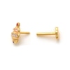 Thumbnail Image 1 of 019 Gauge Multi-Color Cubic Zirconia Cupcake Cartilage Barbell in 14K Gold