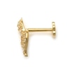 Thumbnail Image 1 of 019 Gauge Cubic Zirconia Snake Cartilage Barbell in 14K Gold