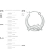 Thumbnail Image 1 of 14.2mm Double Dolphin Tube Huggie Hoop Earrings in Hollow Sterling Silver