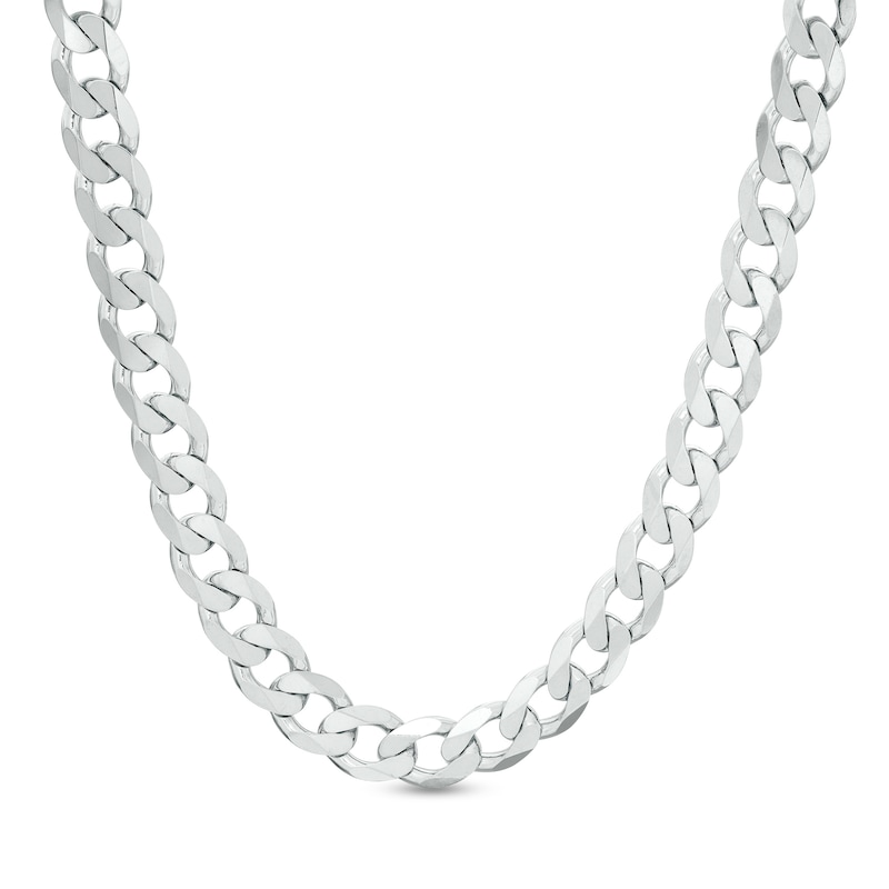 Made in Italy 200 Gauge Solid Curb Chain Necklace in Sterling Silver - 20"