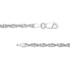 Thumbnail Image 1 of Made in Italy Child's 050 Gauge Solid Singapore Chain Necklace in Sterling Silver - 15"