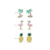Thumbnail Image 0 of Child's Multi-Color Enamel Beach Theme Three Piece Stud Earrings Set in Sterling Silver