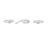 Thumbnail Image 0 of Semi-Solid Sterling Silver Three Piece Nose Ring Set - 20G
