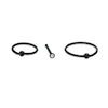 Thumbnail Image 0 of Black Ion Plated Crystal Three Piece Nose Ring Set - 20G