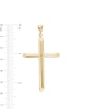 Thumbnail Image 1 of Tube Cross Necklace Charm in 10K Gold