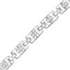 Thumbnail Image 0 of Cubic Zirconia Duos Link Bracelet in Sterling Silver - 8.5"