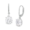 Thumbnail Image 0 of 7.5mm Cubic Zirconia Solitaire Dangle Drop Earrings in Sterling Silver