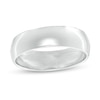 Thumbnail Image 0 of 6mm Wedding Band in Sterling Silver - Size 12
