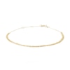Thumbnail Image 0 of Made in Italy Layered Cable Chain Anklet in 10K Solid Gold - 10"