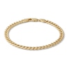 Thumbnail Image 0 of 10K Semi-Solid Gold Miami Curb Chain Bracelet Made in Italy - 7"