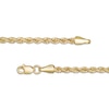 Thumbnail Image 1 of Child's 020 Gauge Hollow Rope Chain Necklace in 10K Gold - 15"