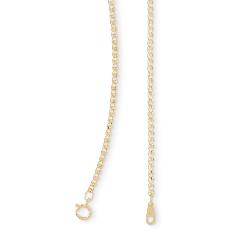 030 Gauge Fashion Chain Necklace in 10K Hollow Gold - 20"