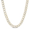 Thumbnail Image 0 of 120 Gauge Semi-Solid Cuban Curb Chain Necklace in 10K Two-Tone Gold - 26"