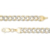 Thumbnail Image 1 of 120 Gauge Semi-Solid Cuban Curb Chain Necklace in 10K Two-Tone Gold - 26"