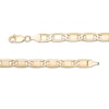 Thumbnail Image 1 of 100 Gauge Valentino Chain Bracelet in 10K Hollow Gold - 8"