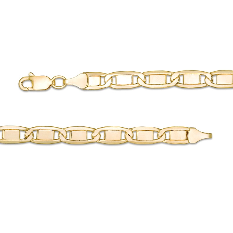 100 Gauge Valentino Chain Bracelet in 10K Hollow Gold - 8"