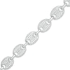 Thumbnail Image 0 of Cubic Zirconia Mariner Chain Link Bracelet in Sterling Silver