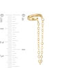Thumbnail Image 1 of Cable Chain Ear Cuff in 10K Gold