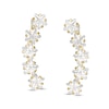 Thumbnail Image 0 of 4mm Star-Shaped Cubic Zirconia Crawler Earrings in 10K Gold