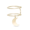 Thumbnail Image 0 of Moon Charm Dangle Ear Cuff in 10K Solid Gold