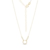 Thumbnail Image 0 of Made in Italy Cubic Zirconia Open Circle Necklace in 10K Solid Gold - 16"